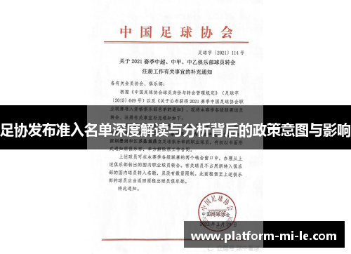 足协发布准入名单深度解读与分析背后的政策意图与影响
